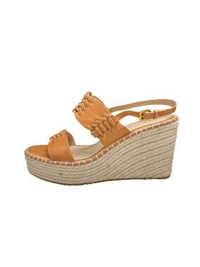 NWOB Veronica Beard Riya Slingback Espadrille Platform Wedge Sandals, Size 10